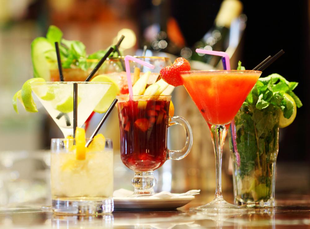 Mango nectar is an ingredient in some tropical cocktails.