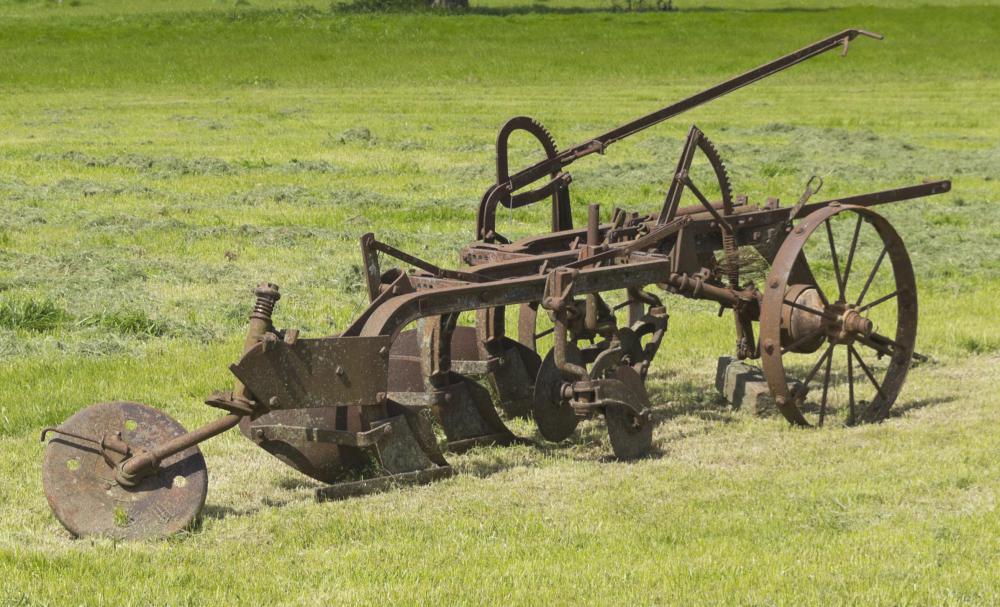 Farmers would have used early mechanical reapers to harvest wheat, barley, and oats, but not corn.