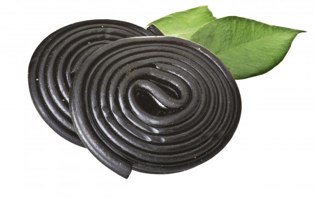 Black licorice candy.