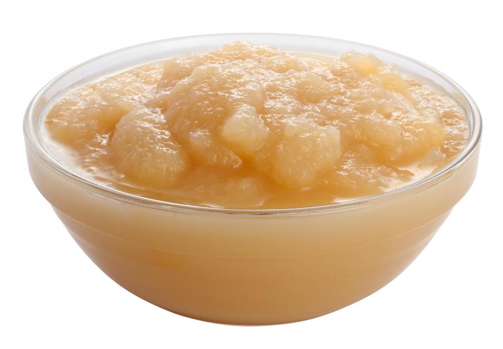 Applesauce, which contains pectin.