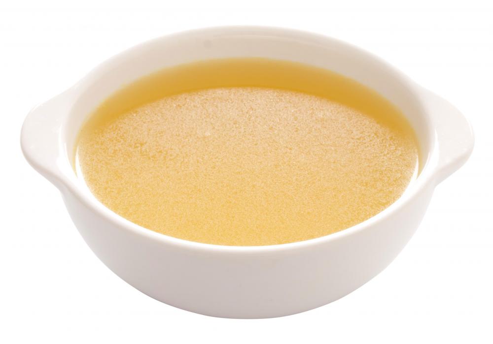 Chicken broth is a main ingredient in Chicken Francese sauce.