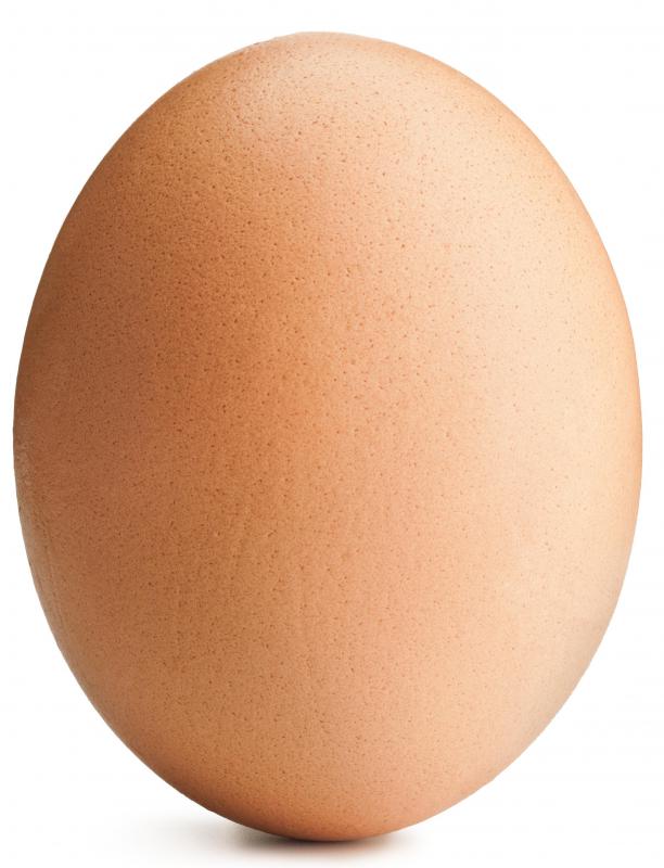 An egg, which is used in making moo shu pork.