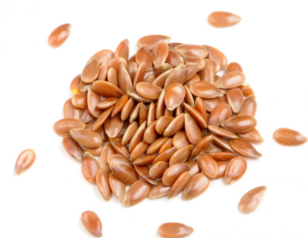 Some nutrition bars contain flax seeds, which are fiber rich and a good source of omega 3 fatty acids.