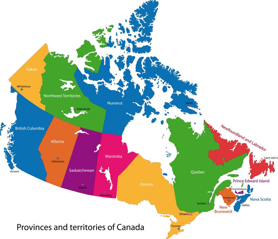 Cranberries are grown in Quebec and British Columbia.