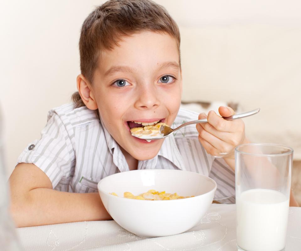 Fortified cereal may be enjoyed by people of all ages.