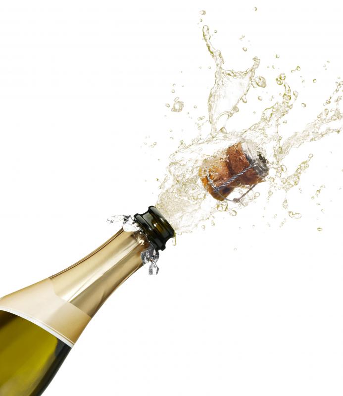 Champagne can be assessed based off the carbonation inside.