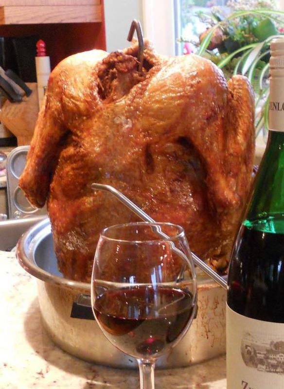 Peanut oil is the best choice for frying a turkey.