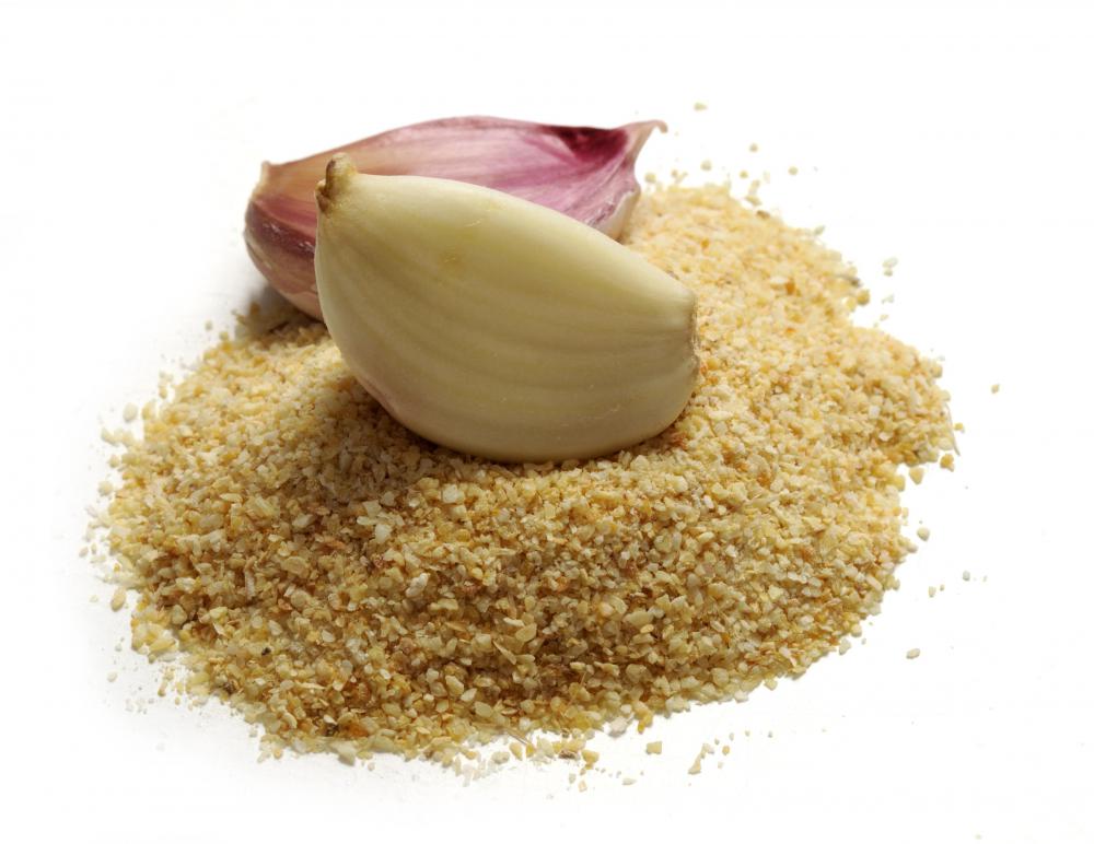 Garlic comes in a powder form that is used in cooking.