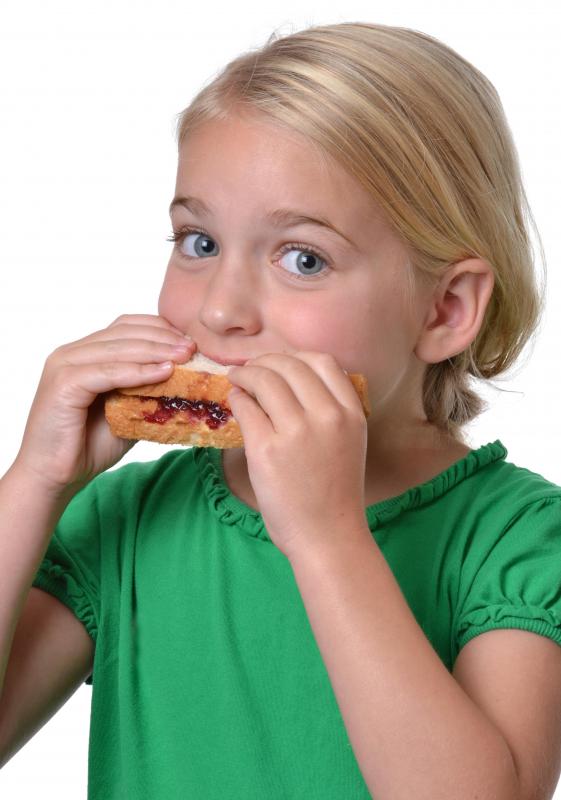 Almond butter might be used in place of traditional peanut butter in cases where children have an allergy.