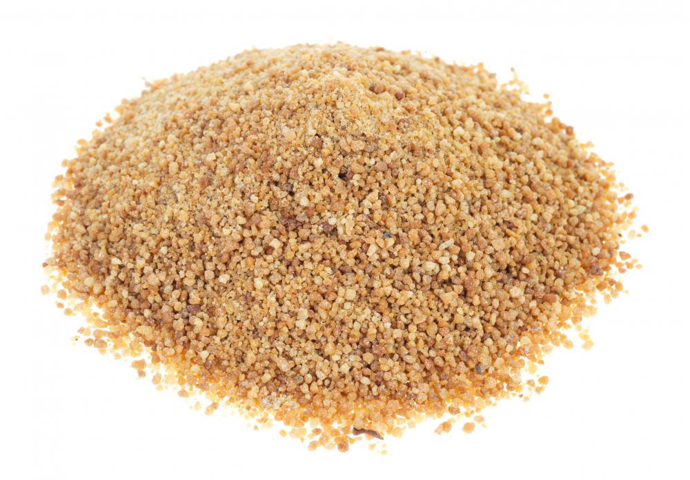 Palm sugar is coarse and minimally processed.