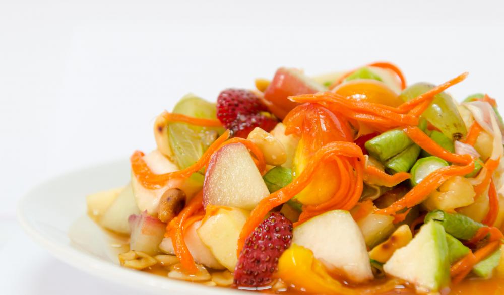 Guava is delicious when added to a salad.