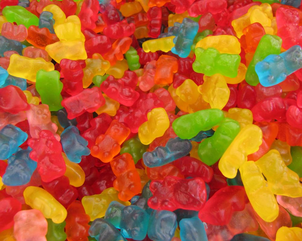 Gelatin is used to make gummy candy.