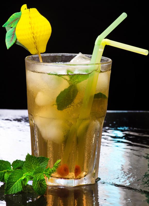 Sun tea can be made using herbal teas, like green tea.