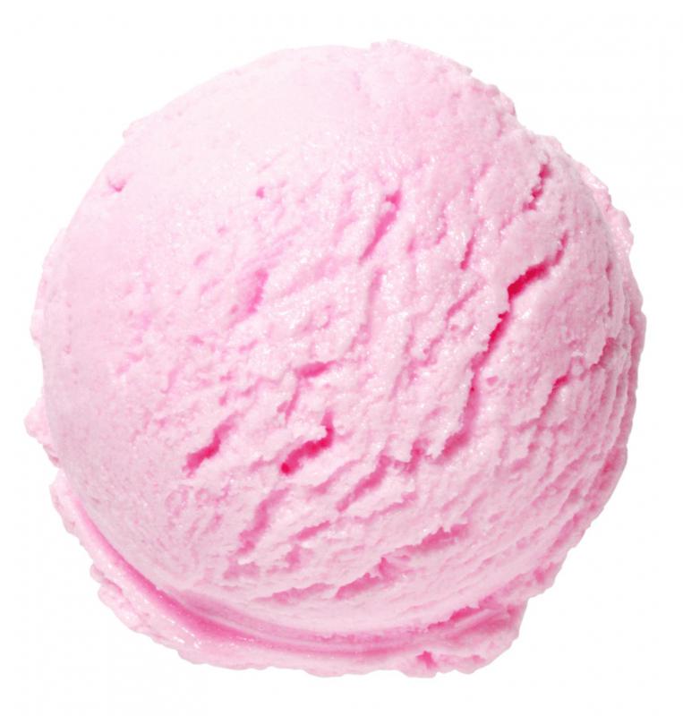 A scoop of ice cream.