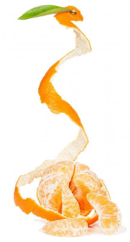 Mandarins have a thicker,easy peel skin.