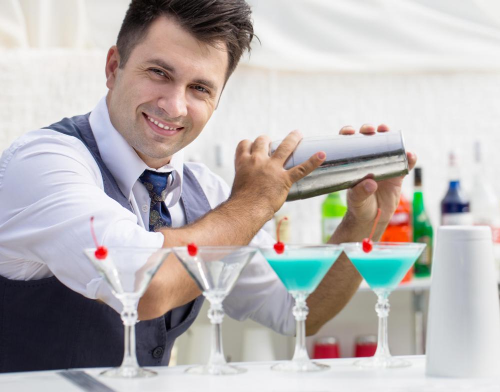 Bartenders may work at catered events.