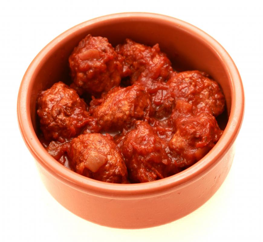 A savory dish of meatballs.