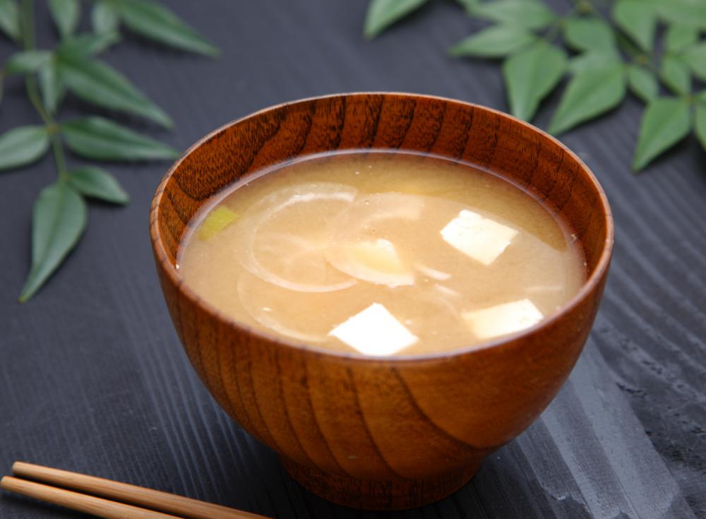 Nameko mushroom are often used in miso soup.