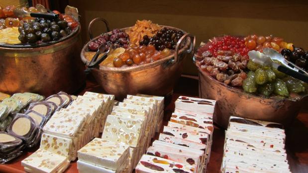 A popular holiday treat, nougat may be coated in chocolate or filled with dried fruit and nuts.