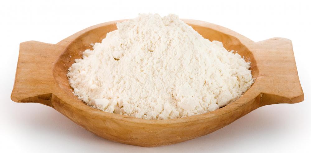 Oat flour, which can be used to make black pudding.