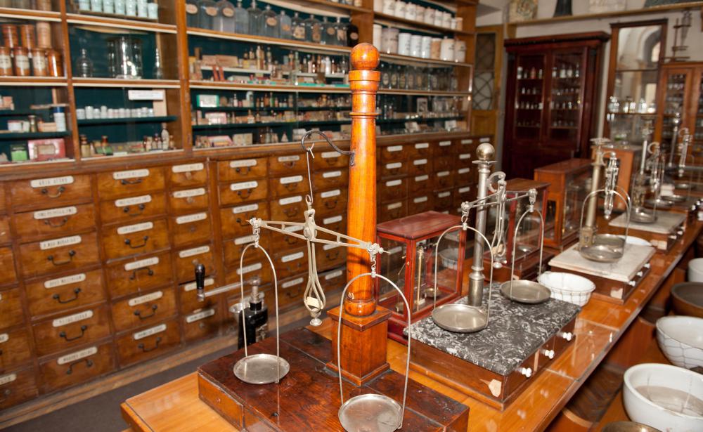 Alchemists used a double-boiler to heat chemicals for experiments.
