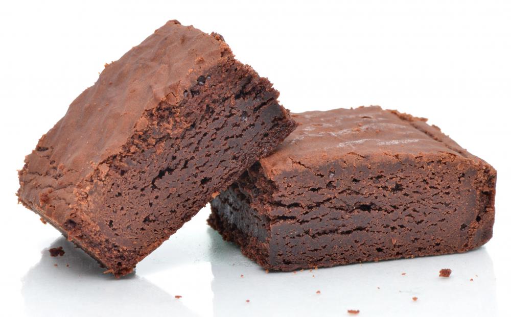 Mint can be used in brownies to enhance the flavor.