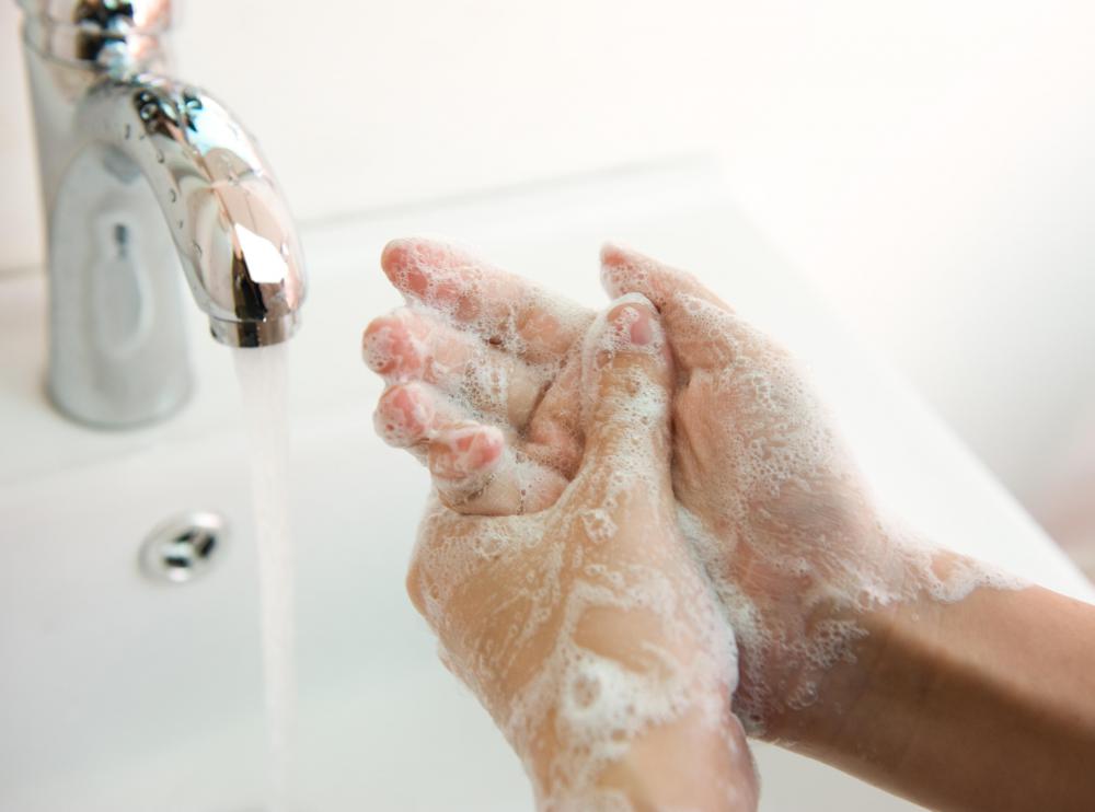 Chefs should regularly wash their hands when handling food.