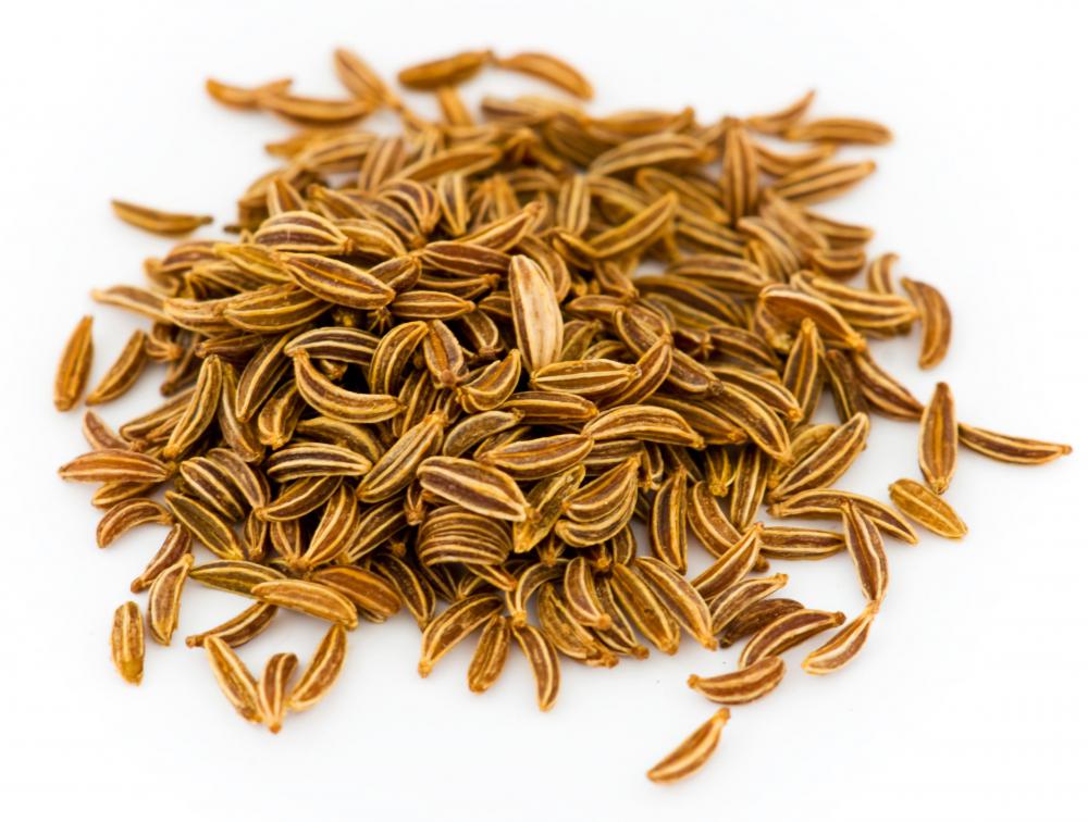 Cumin seeds, which are included in chat masala.