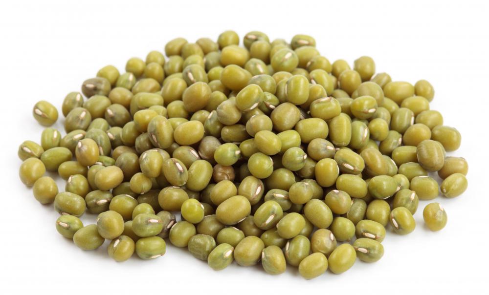 Mung beans, which are often used to make bean paste.