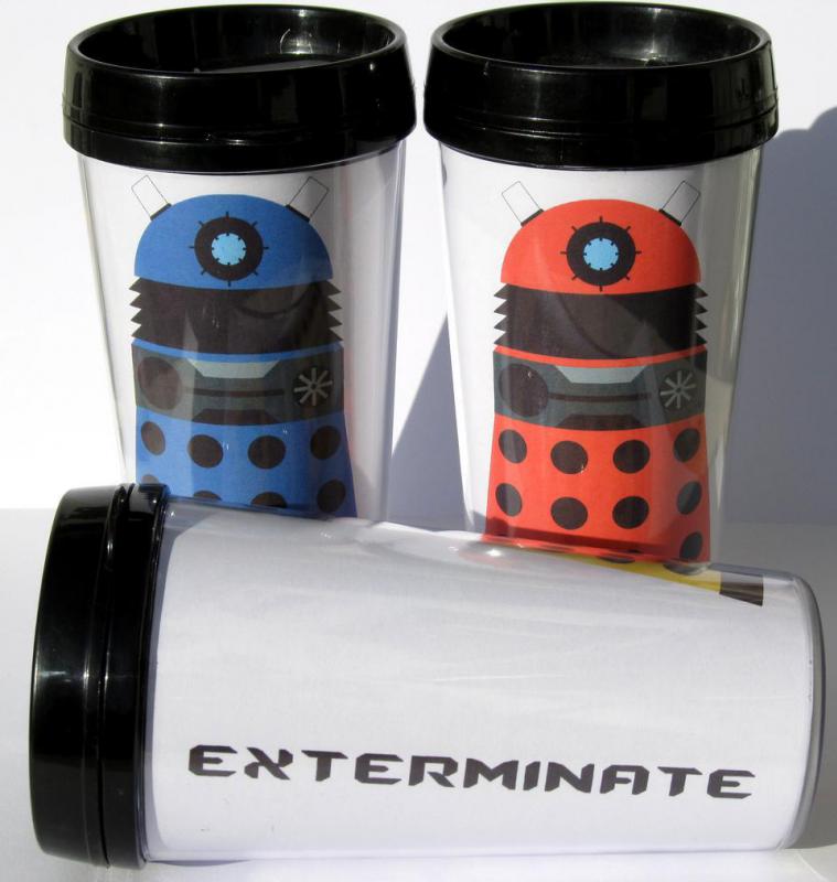 Insulated mugs may be used to help keep coffee warm.