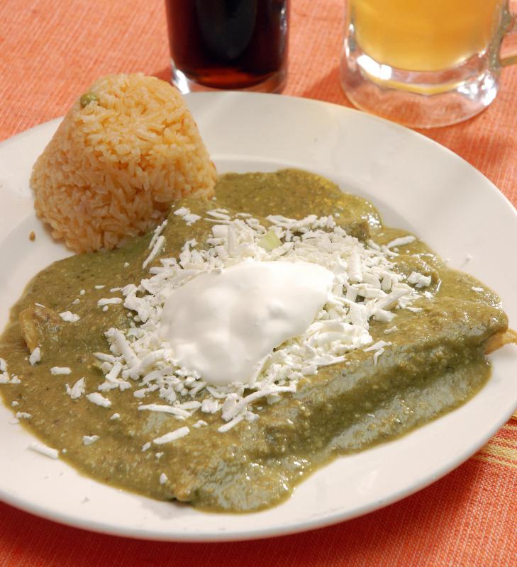 Tortillas are a staple in many Mexican dishes, such as enchiladas.