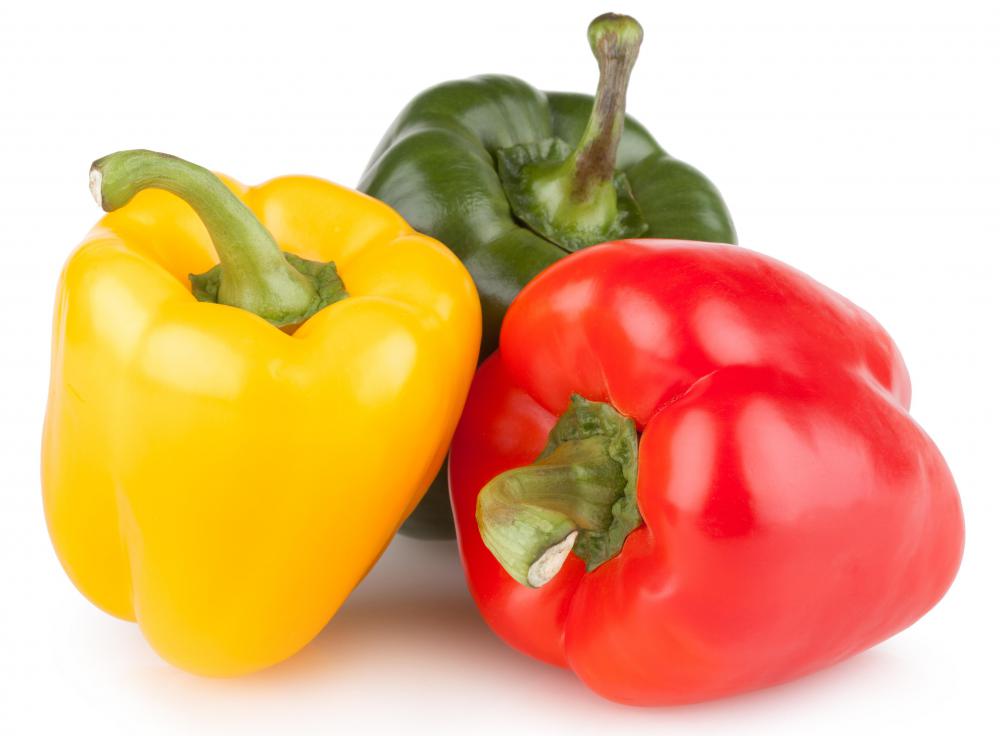Bell peppers are a popular addition to chicken chow mein.
