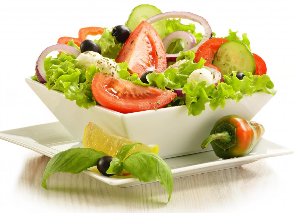 Salad is believed to aid in digestion.