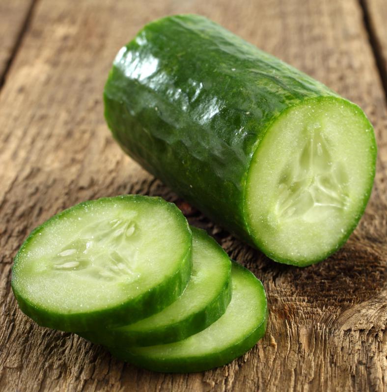 Some variations of the California roll feature cucumber.