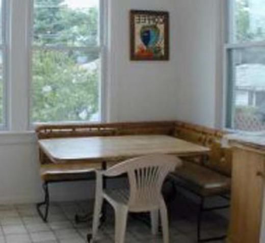 An eat-in kitchen may feature a breakfast nook.