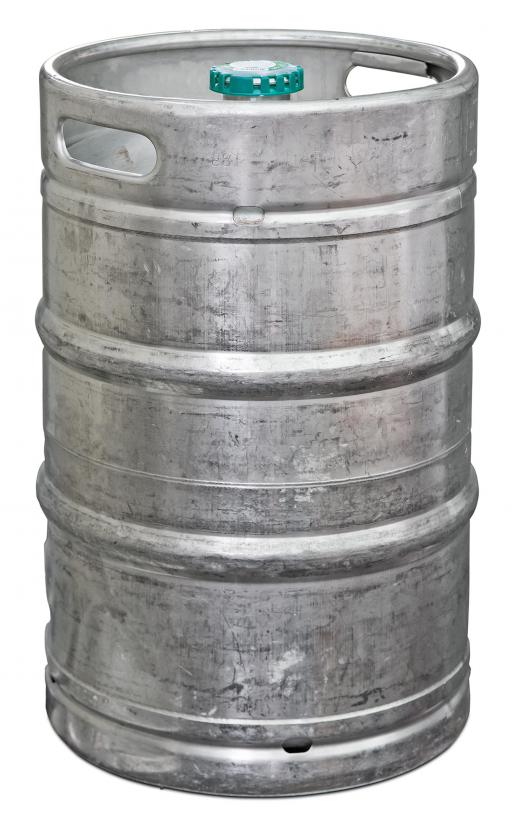 Draft beer comes from a keg.