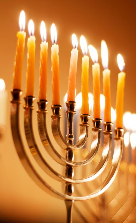 Special holiday foods are made during Hanukkah.