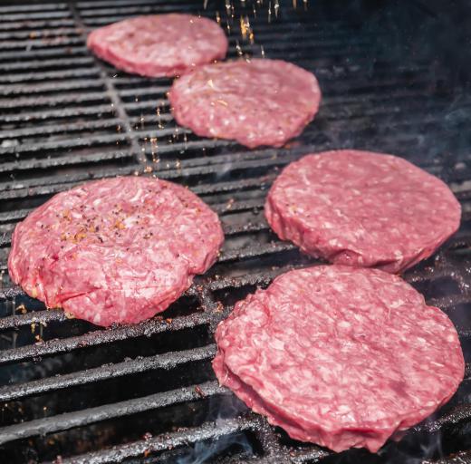 Hamburger is a popular item to be grilled during the summer.