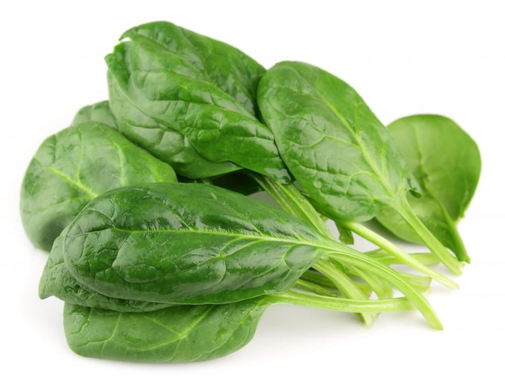 Spinach can give pasta noodles its green shade.