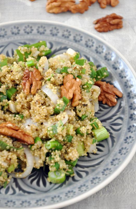Spring onions are used in many recipes, including salads.