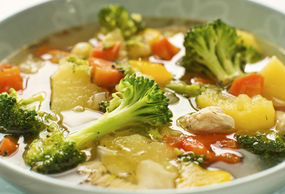 Broccoli is rich in vitamins C and A.