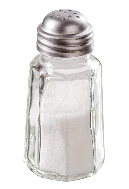 Salt, which is used in making dumplings.