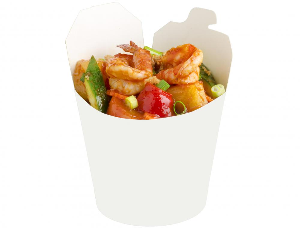 Hunan shrimp is spicy and stir fried with vegetables.