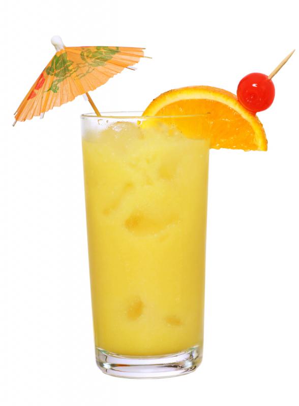 Mango nectar can be used in place of orange juice in a screwdriver.