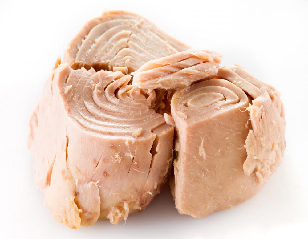 Canned tuna is a main ingredient for tuna casserole.