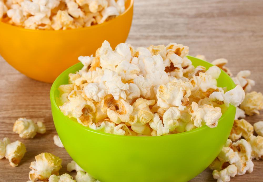 Popcorn is considered junk food by many people.