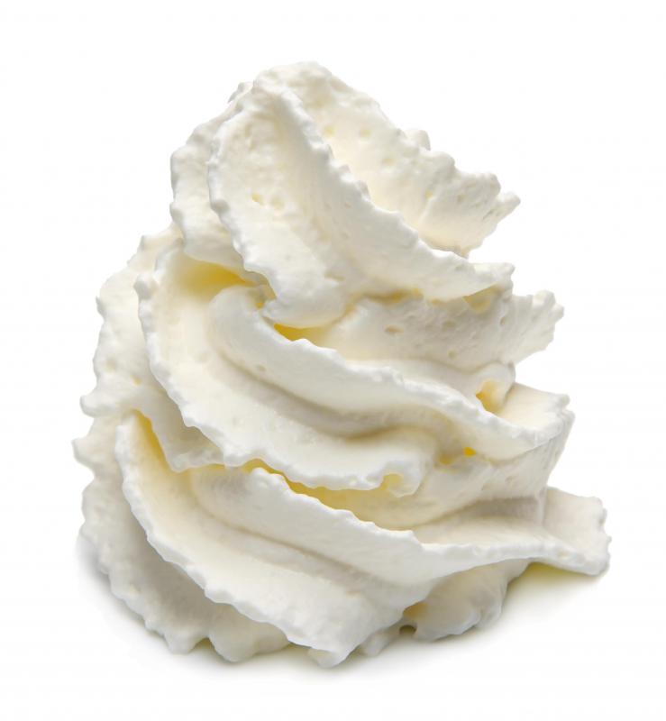 Parfaits are usually topped off with whipped cream.