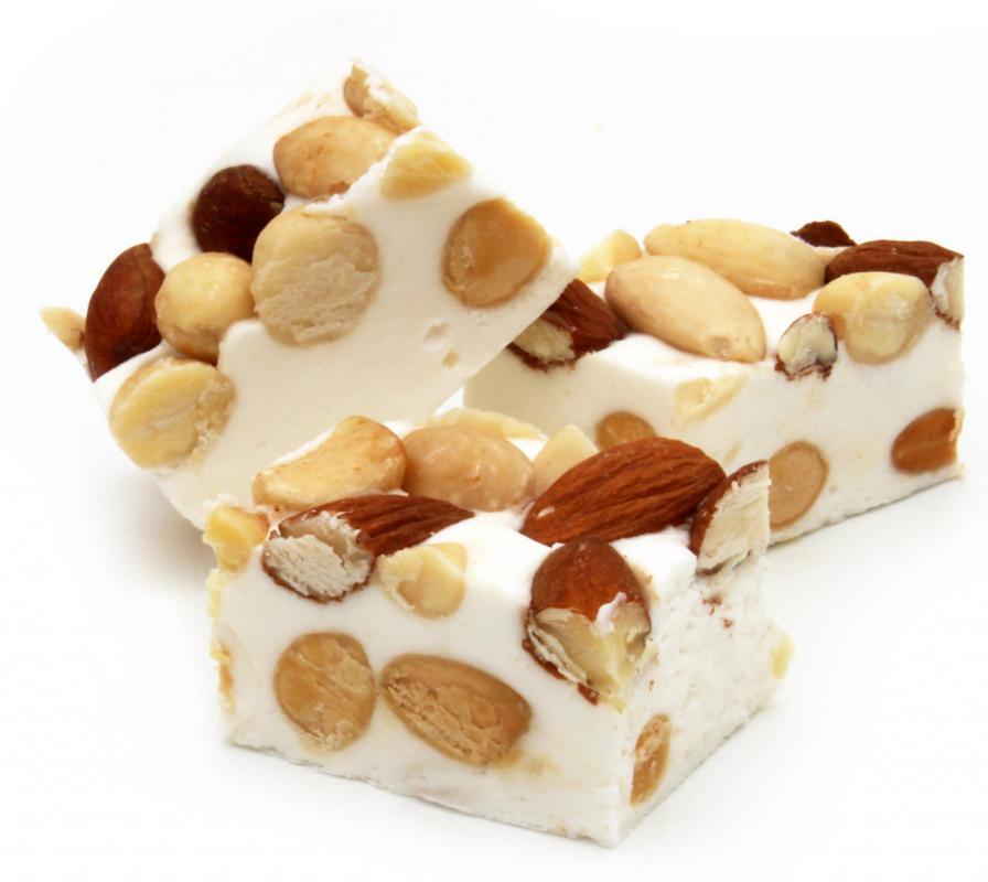 Some confections, such as nougat, go through what is known as a hard ball stage of heating while being prepared.