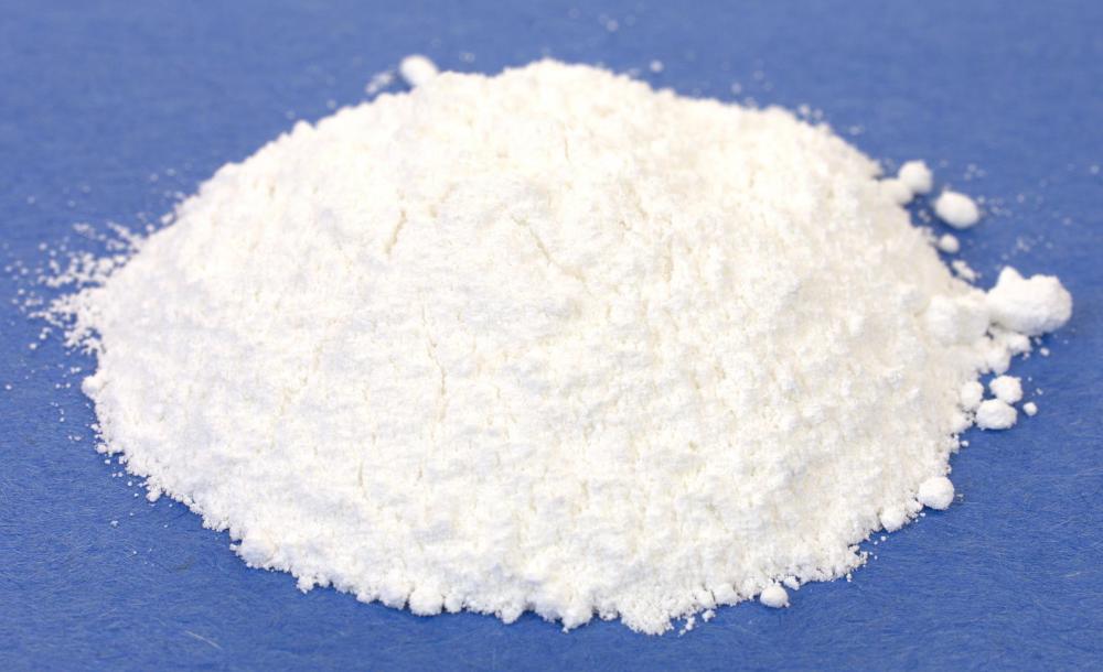 Most mineral water contains trace amounts of compounds like calcium carbonate.