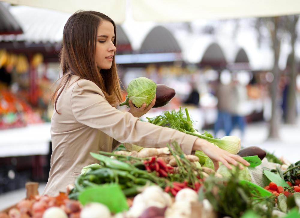 Farmer's markets are good sources of locally produced food.